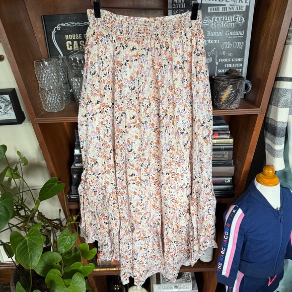 Free People - Pretty Daze Ivory Floral Print Two-Piece Dress - size medium - Picture 11 of 13